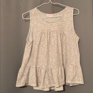 Pink Lily Animal Print Tank